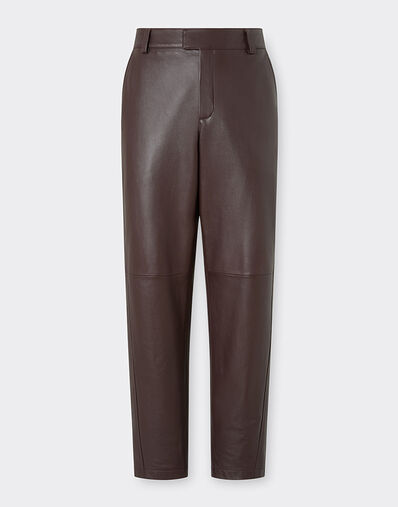 Ferrari Leather chino pants Espresso 49463f