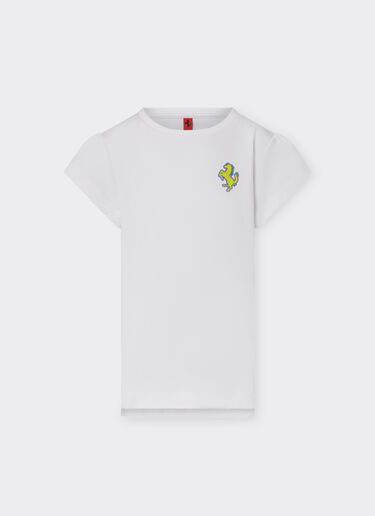 Ferrari Cotton top with Prancing Horse patch Optical White 48522fK