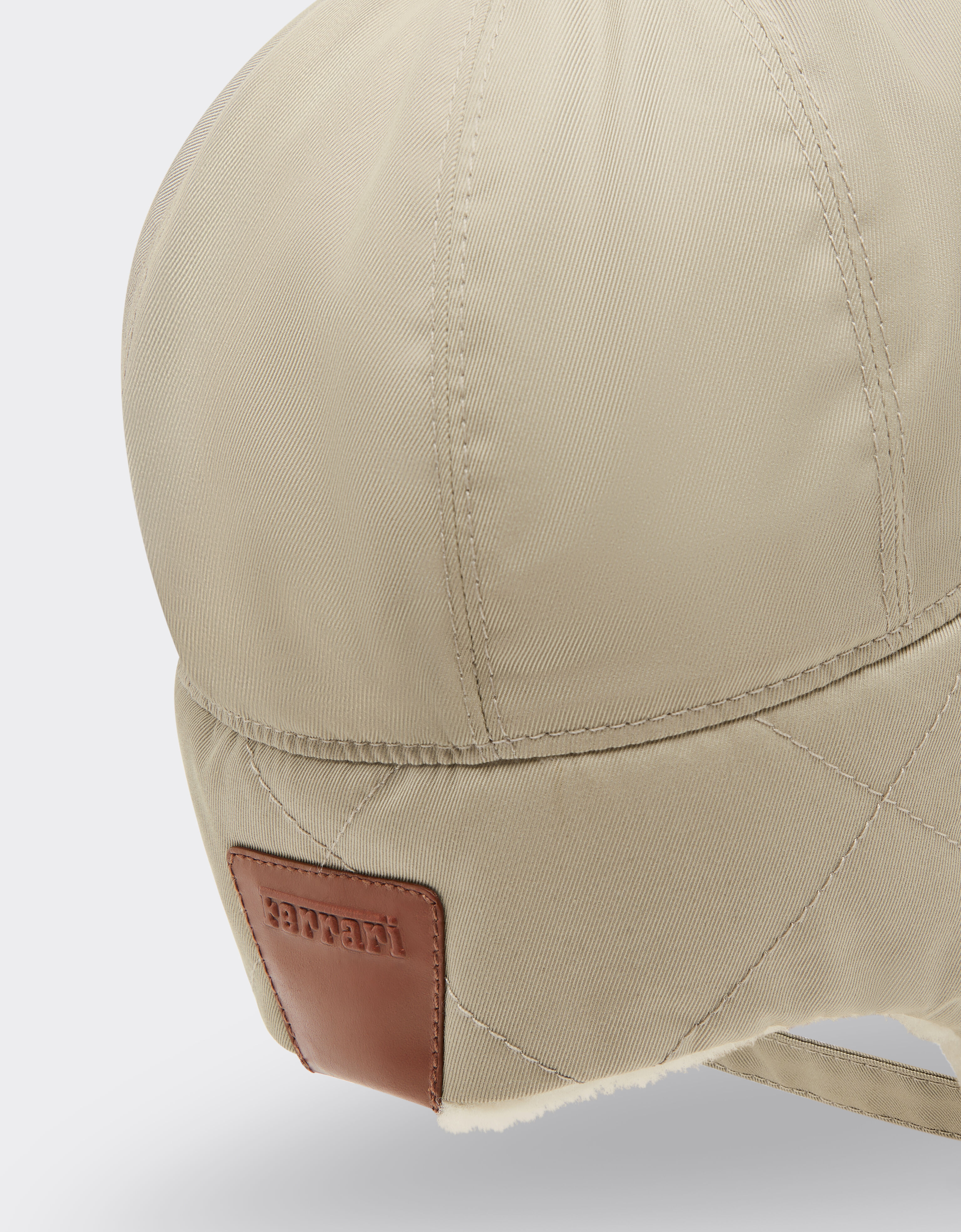 Ferrari Cappello da aviatore in twill di cotone Q-Cycle® Chalk 22703f