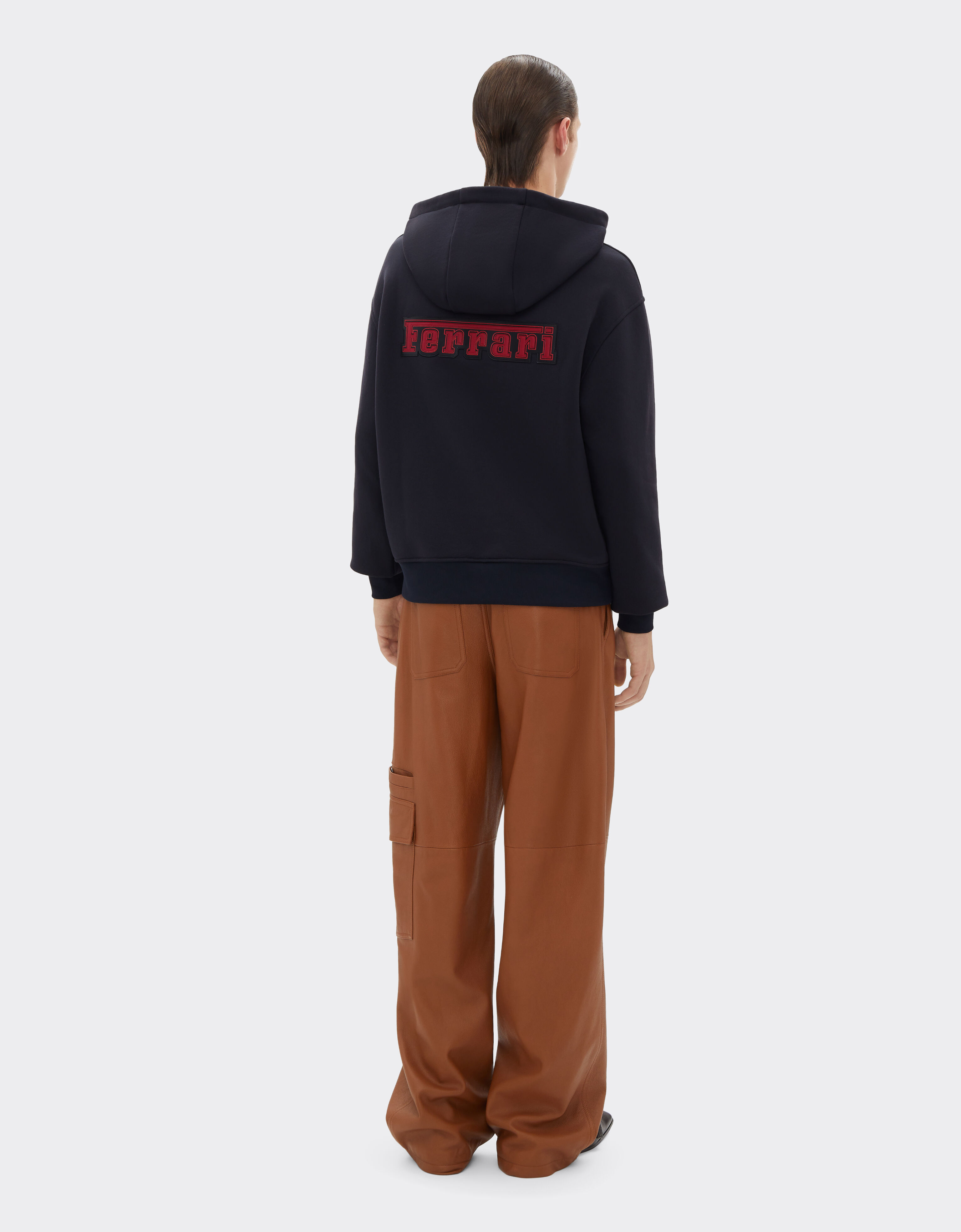 Ferrari Cotton blend hoodie Navy 51021f