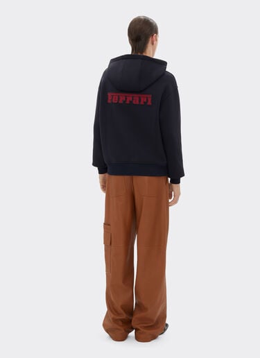 Ferrari Cotton blend hoodie Navy 51021f