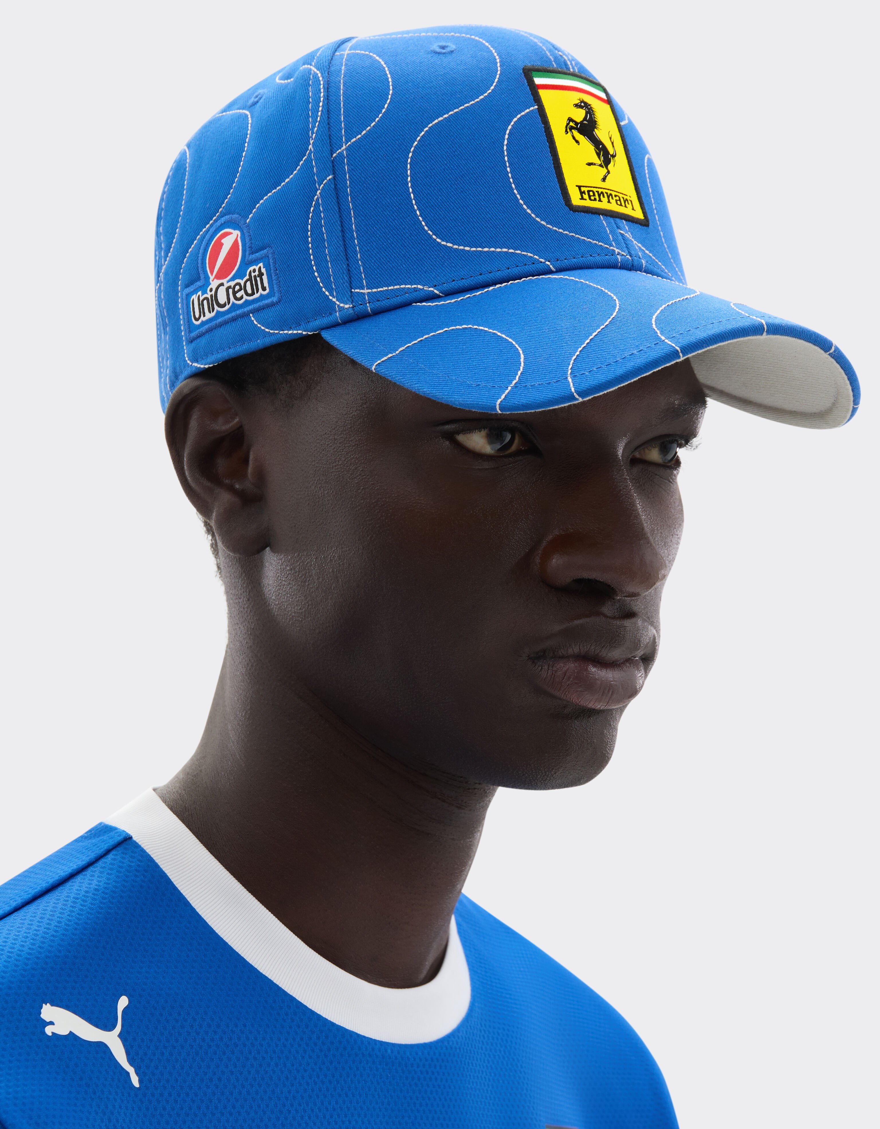 Ferrari Puma for Scuderia Ferrari HP 2025 Monza Limited Edition Replica baseball cap Blu Scozia LA0ATf