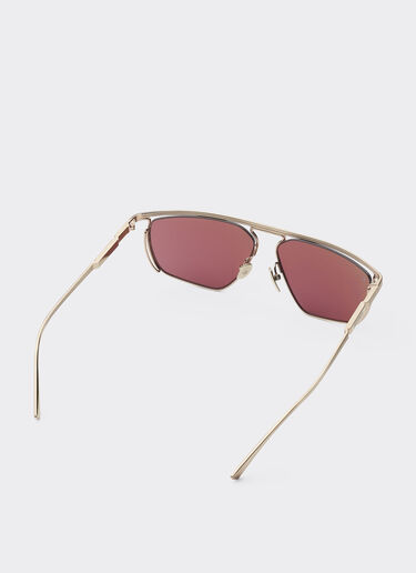 Ferrari Ferrari sunglasses in gold-tone titanium with exclusive Contrast Pro™ lenses Gold F1521f