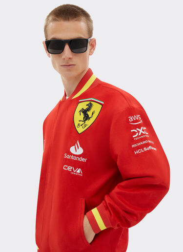 Ferrari 飞行员夹克 Varsity Puma 为法拉利车队 赛车红 F1426f