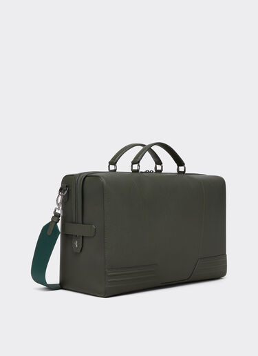 Ferrari Grained leather duffle bag Army 21371f