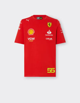 ${brand} 2024 Scuderia Ferrari Team Replica Sainz T-shirt ${colorDescription} ${masterID}