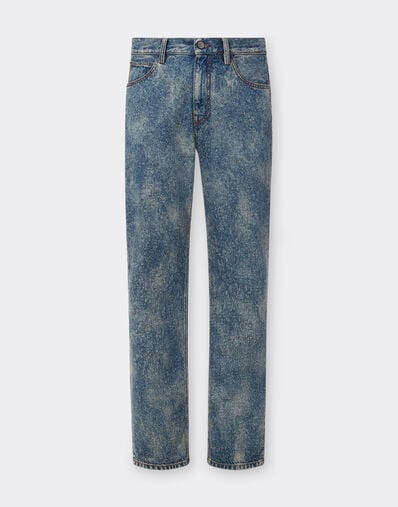 Ferrari Pantalon en denim aiguilleté et lavé Denim 22501f