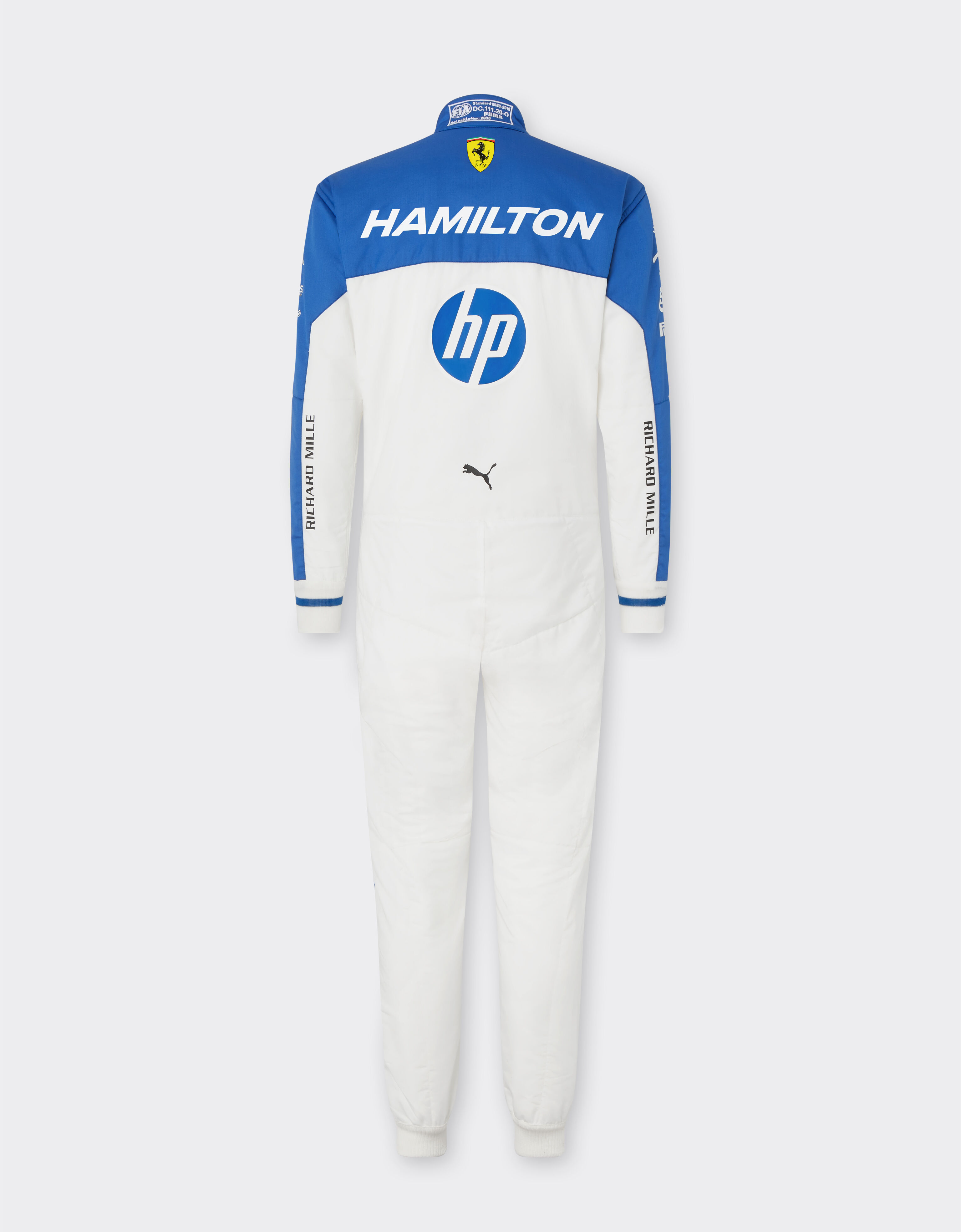 Ferrari Puma for Scuderia Ferrari Lewis Hamilton racing suit Optical White LA09Df