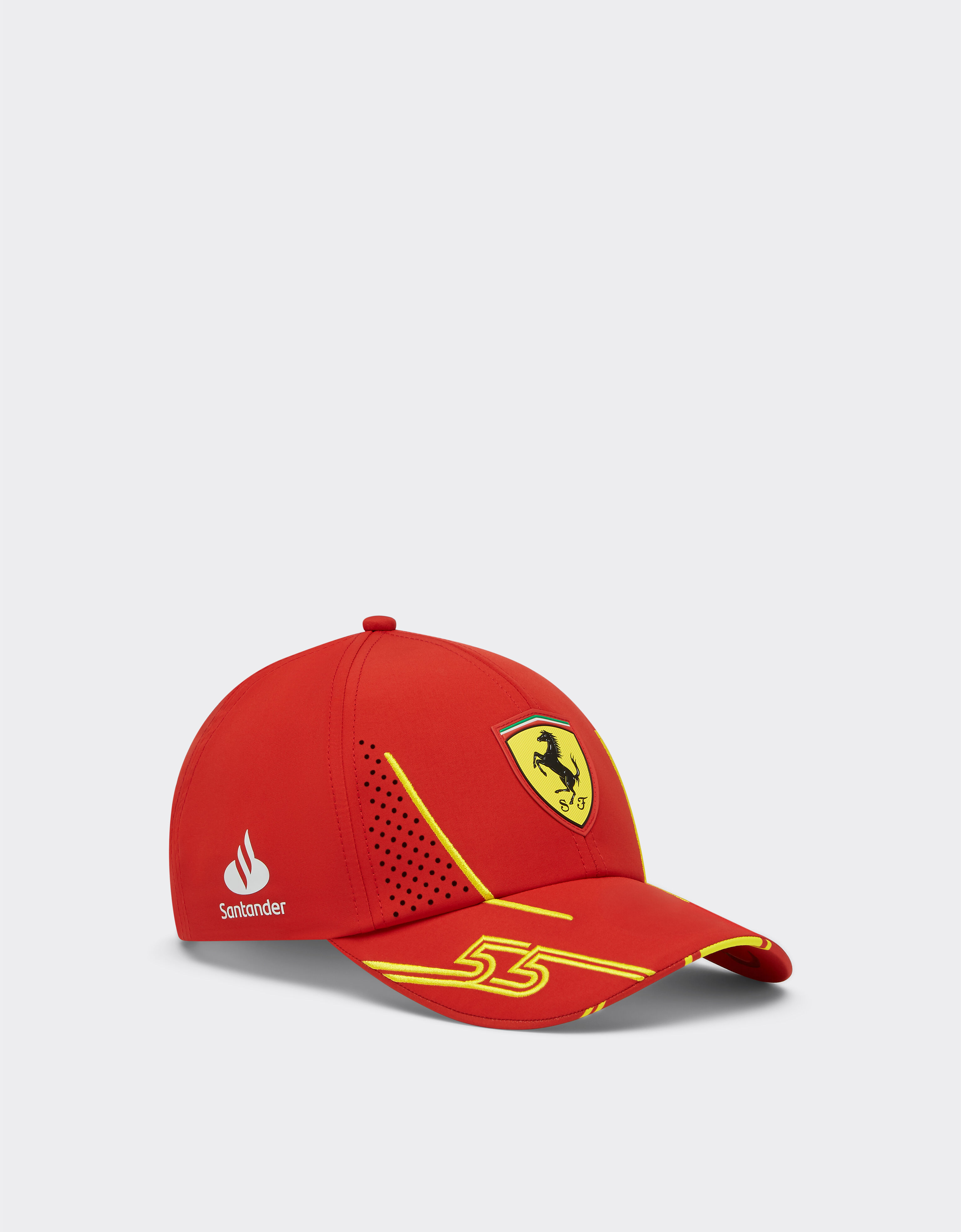 Ferrari 2024 Junior Scuderia Ferrari Team Replica Sainz baseball hat Rosso Corsa F1138fK