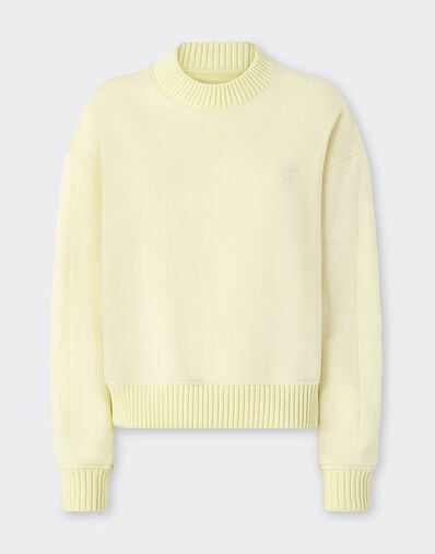 Ferrari Cotton and cashmere sweatshirt Iris Yellow 49941f