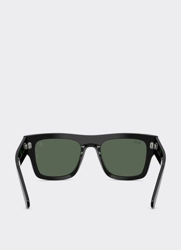 Ray-Ban for Scuderia Ferrari RB2217M in black acetate with dark green lenses Ferrari Ray-Ban for Scuderia Ferrari RB2217M in black acetate with dark green lenses Black LA01Kf