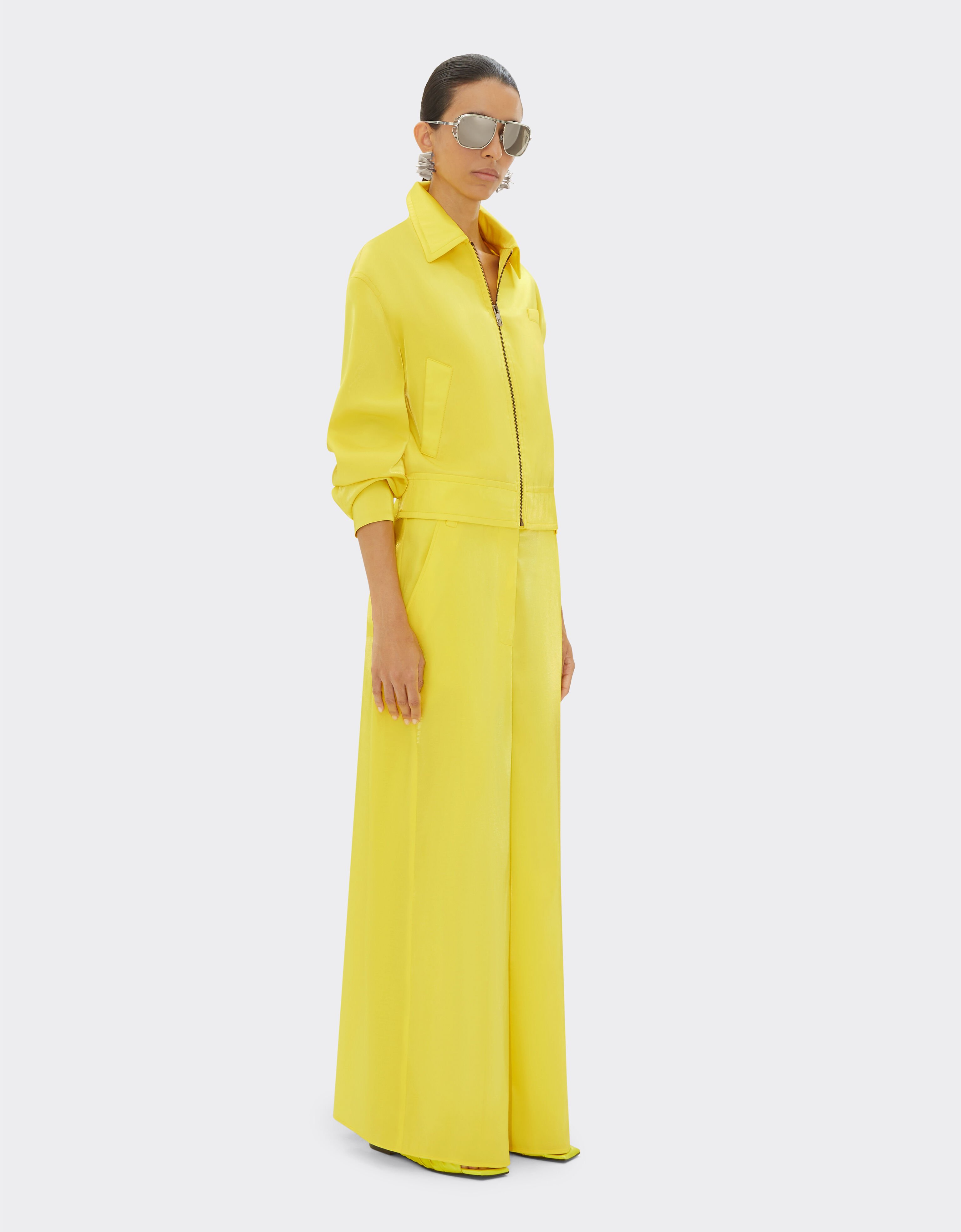 Ferrari Blouson bombardier en viscose brillante Giallo Modena 21876f