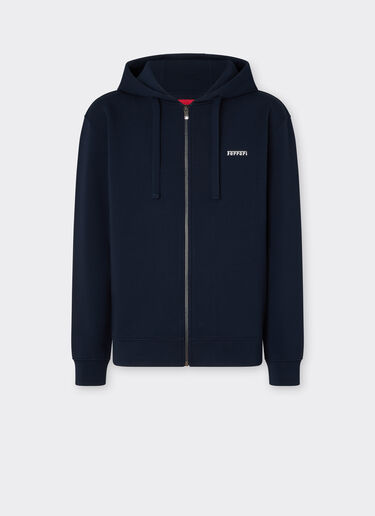 Ferrari Hooded sweatshirt in scuba Navy 51158f
