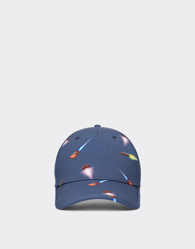 Ferrari Hat with Ferrari Cars print Rosso Corsa 20274fK
