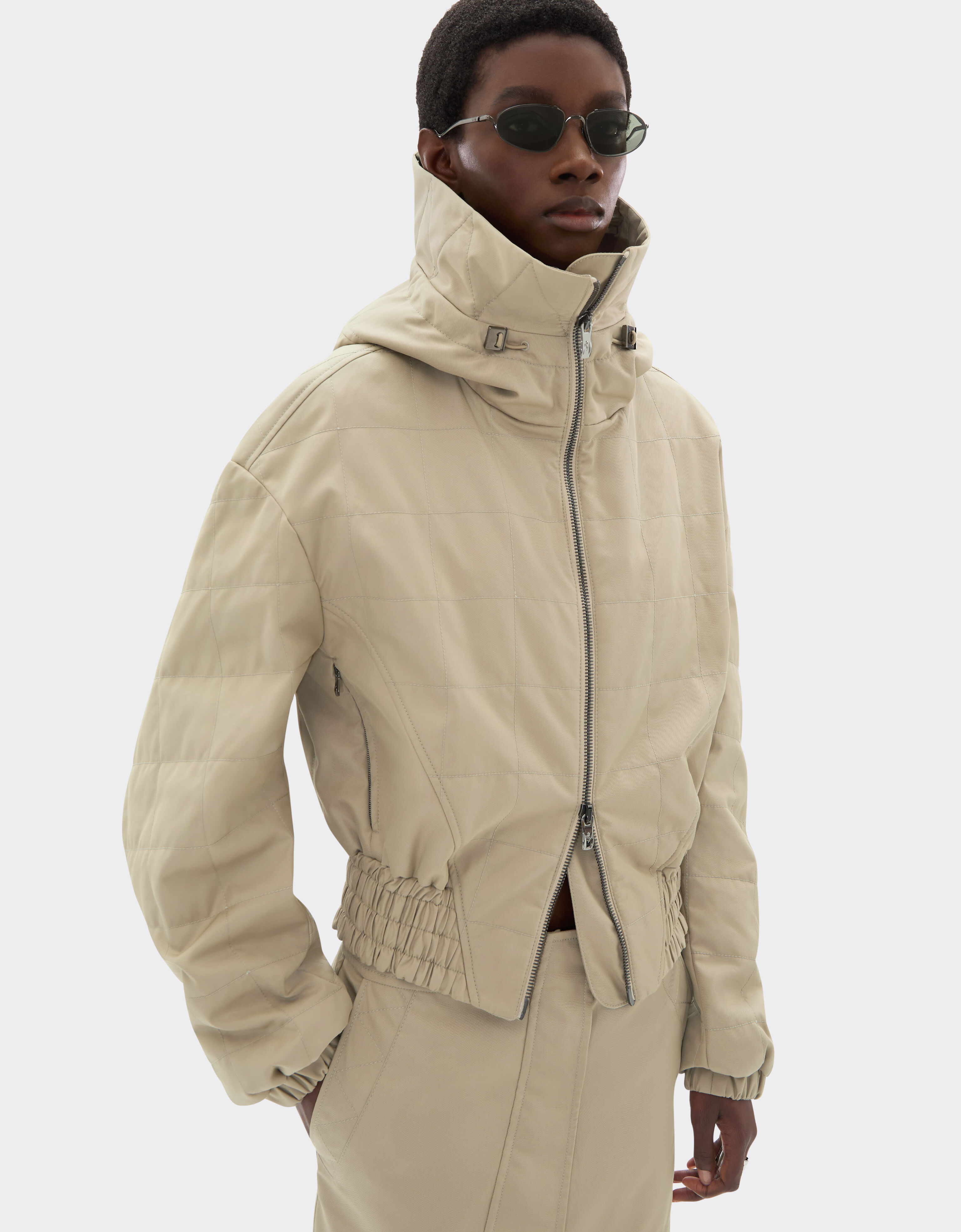 Ferrari Q-Cycle® Cotton Twill Bomber Jacket Chalk 22613f