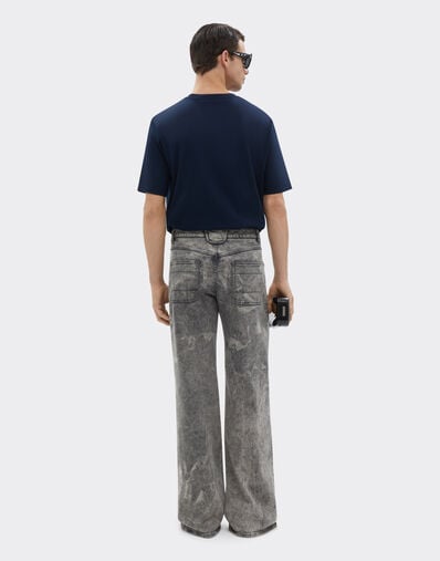 Ferrari Camiseta de algodón con logotipo Ferrari Navy 21163f