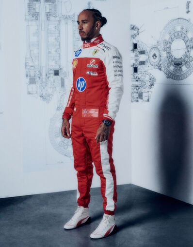 Ferrari Combinaison de course Hamilton Replica Scuderia Ferrari pour le GP d'Austin 2026 Rouge Racing LW0JU4119EXT0001f