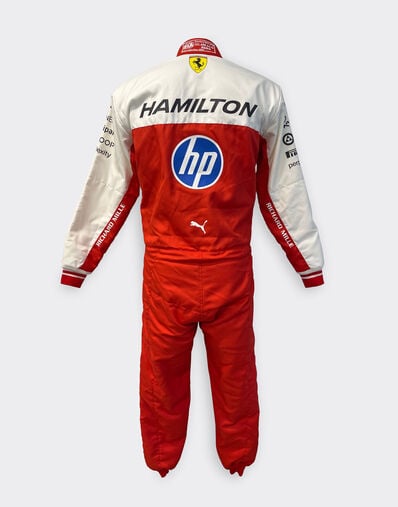 Ferrari Combinaison de course Hamilton Replica Scuderia Ferrari pour le GP d'Austin 2026 Rouge Racing LW0JU4119EXT0001f