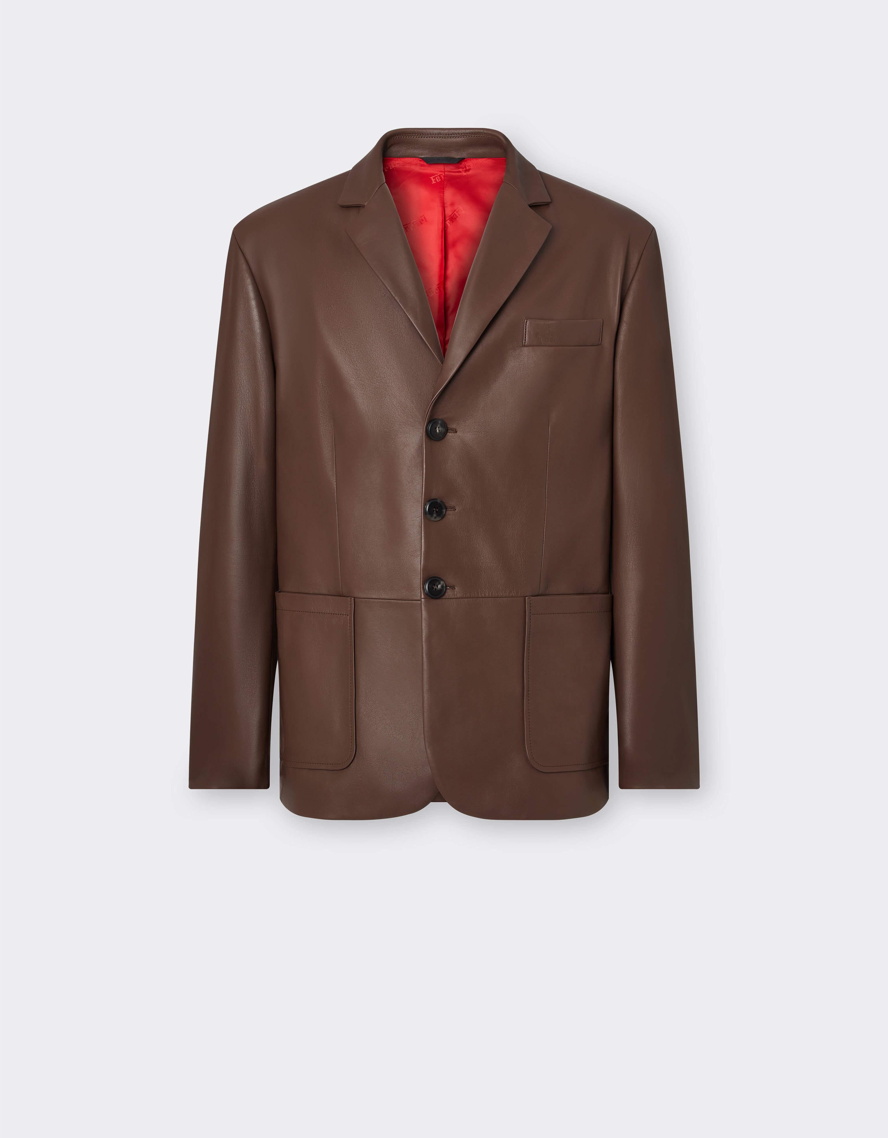 Ferrari Nappa leather blazer Tabaco 20975f