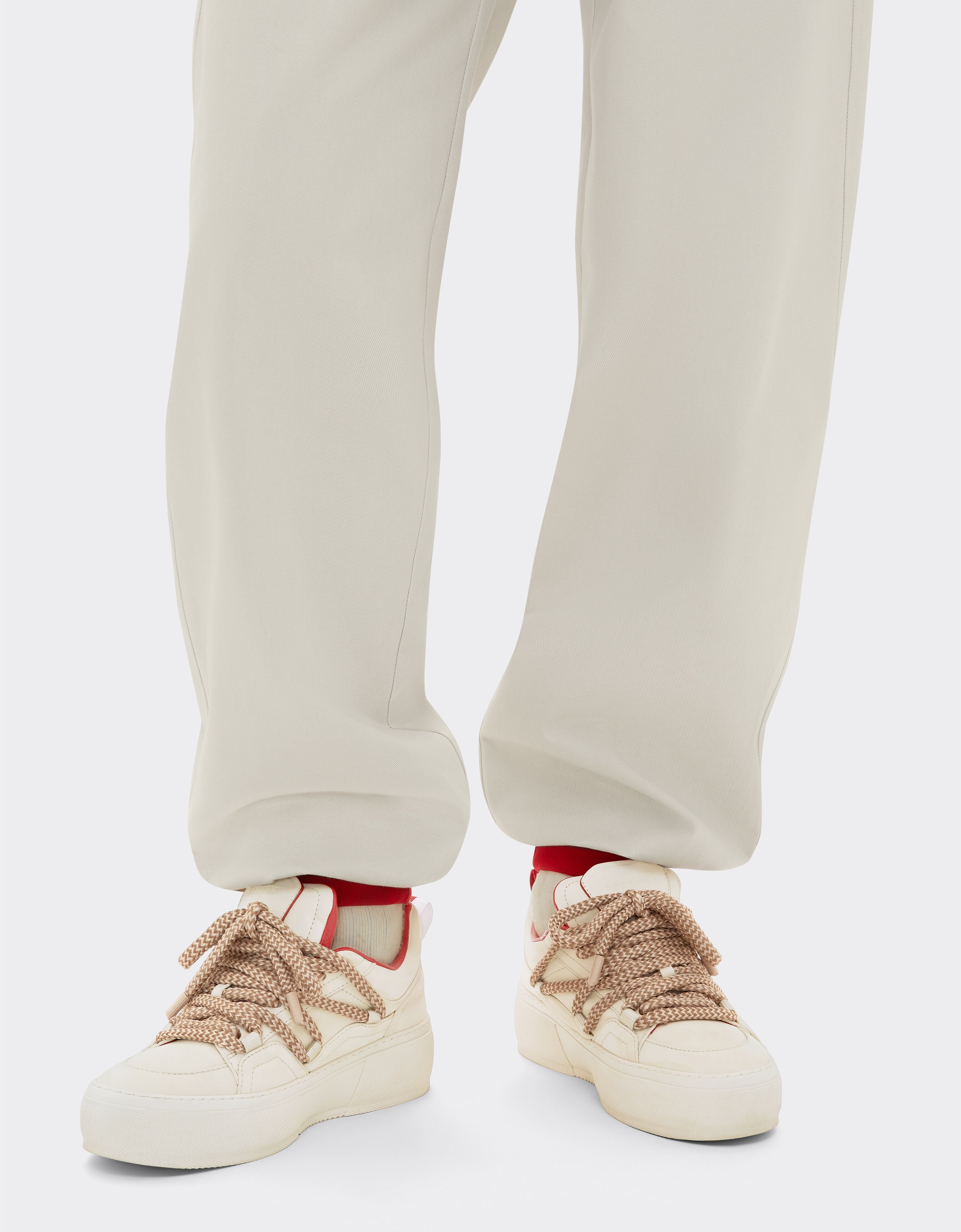Ferrari Ferrari x Charles Leclerc low-top nubuck trainers Ecru 49186f