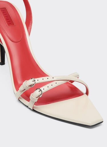 Ferrari Glossy leather sandals Powder Pink 50374f