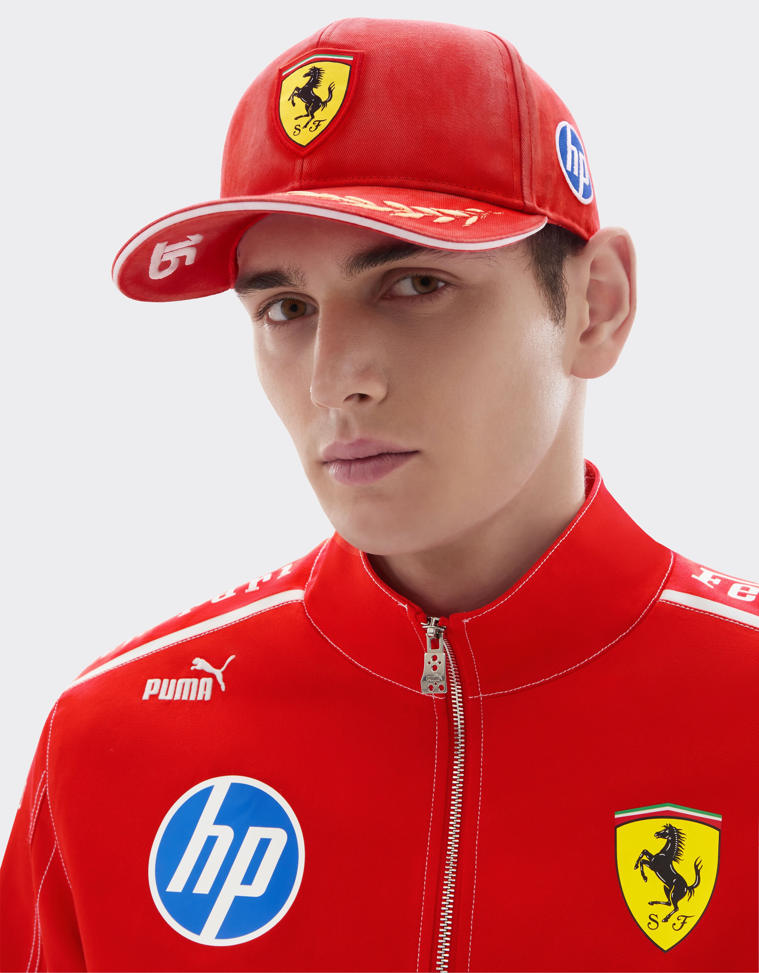 Leclerc Replica Baseball Cap for the 2026 Monza Grand Prix Ferrari Leclerc Replica Baseball Cap for the 2026 Monza Grand Prix Rosso LA0CP1136EXT0001f