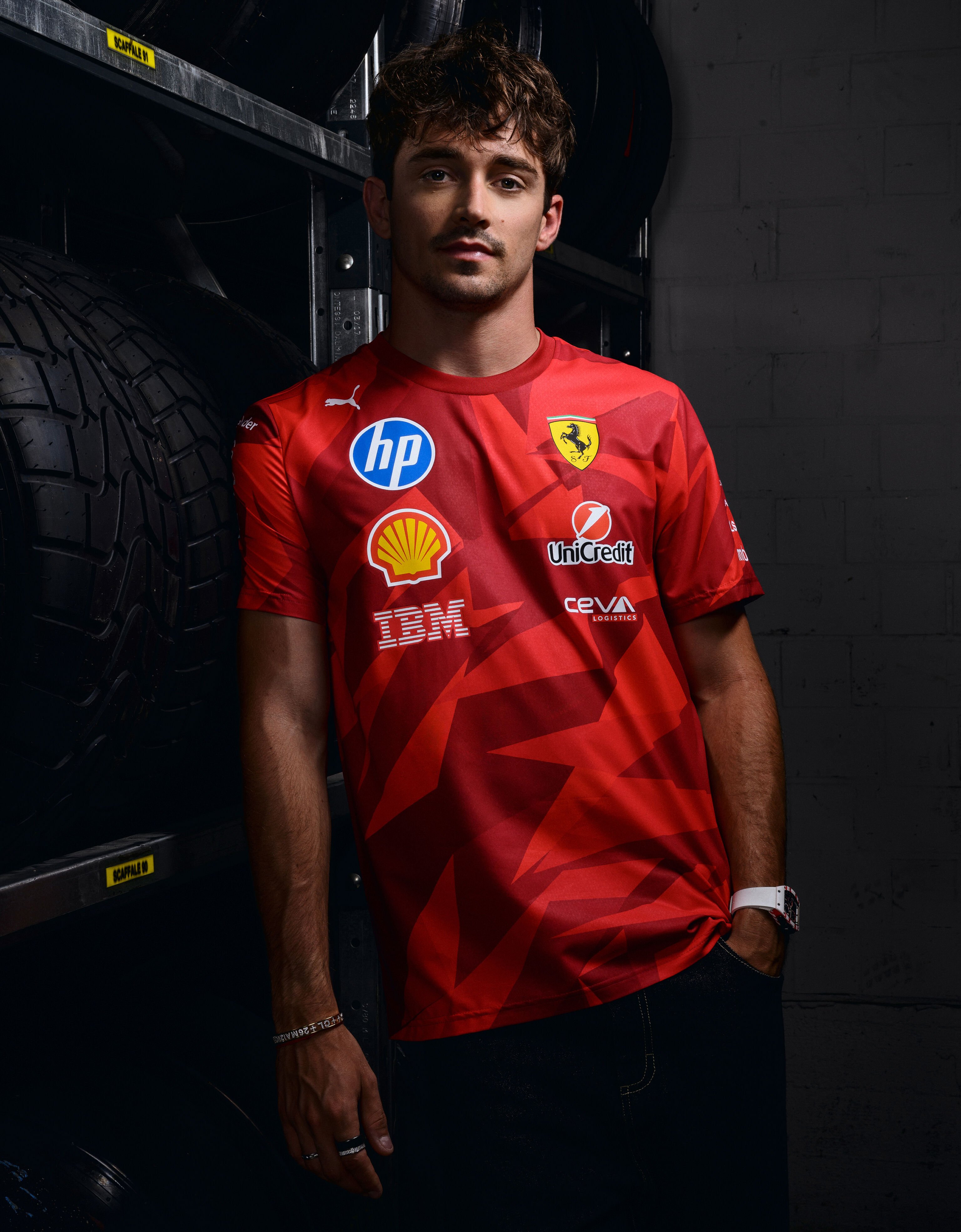 Puma T-shirt for Scuderia Ferrari HP Las Vegas Special Edition Ferrari Puma T-shirt for Scuderia Ferrari HP Las Vegas Special Edition Red LA0AFf