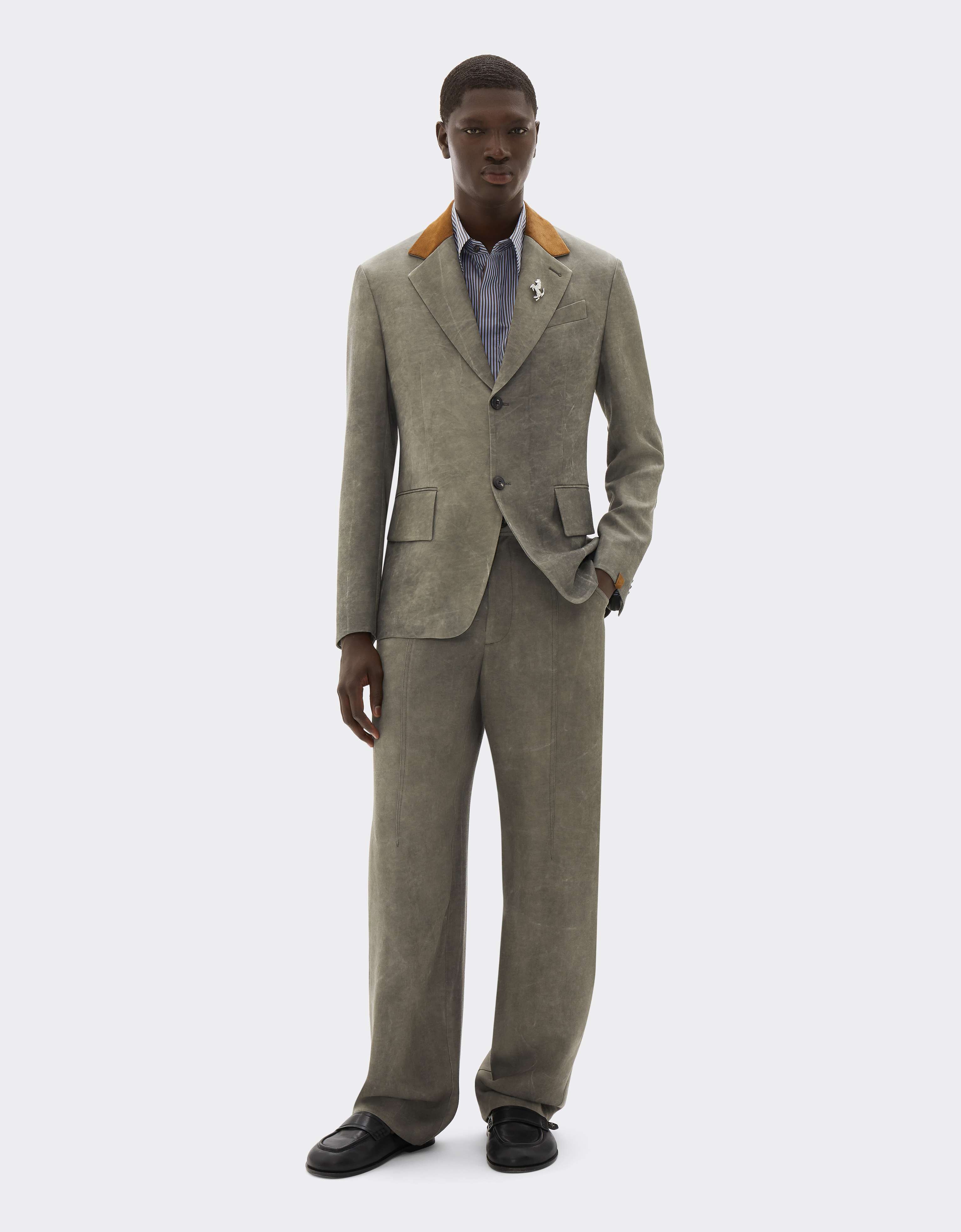 Cady Blazer with Washed Effect Ferrari Cady Blazer with Washed Effect Olive green CWMJK0008WVI0005f