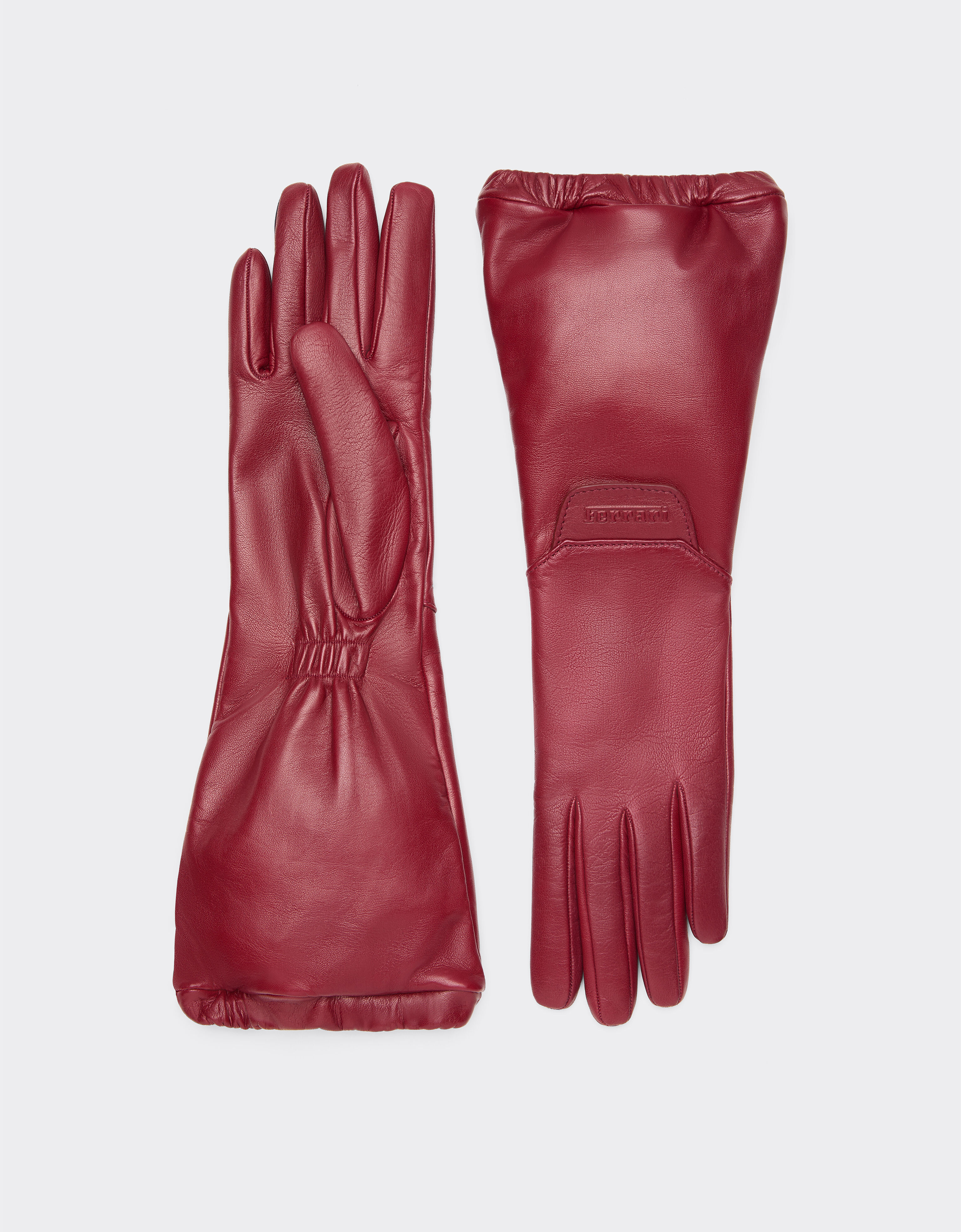 Ferrari Guanti lunghi da guida in nappa Cherry 22712f