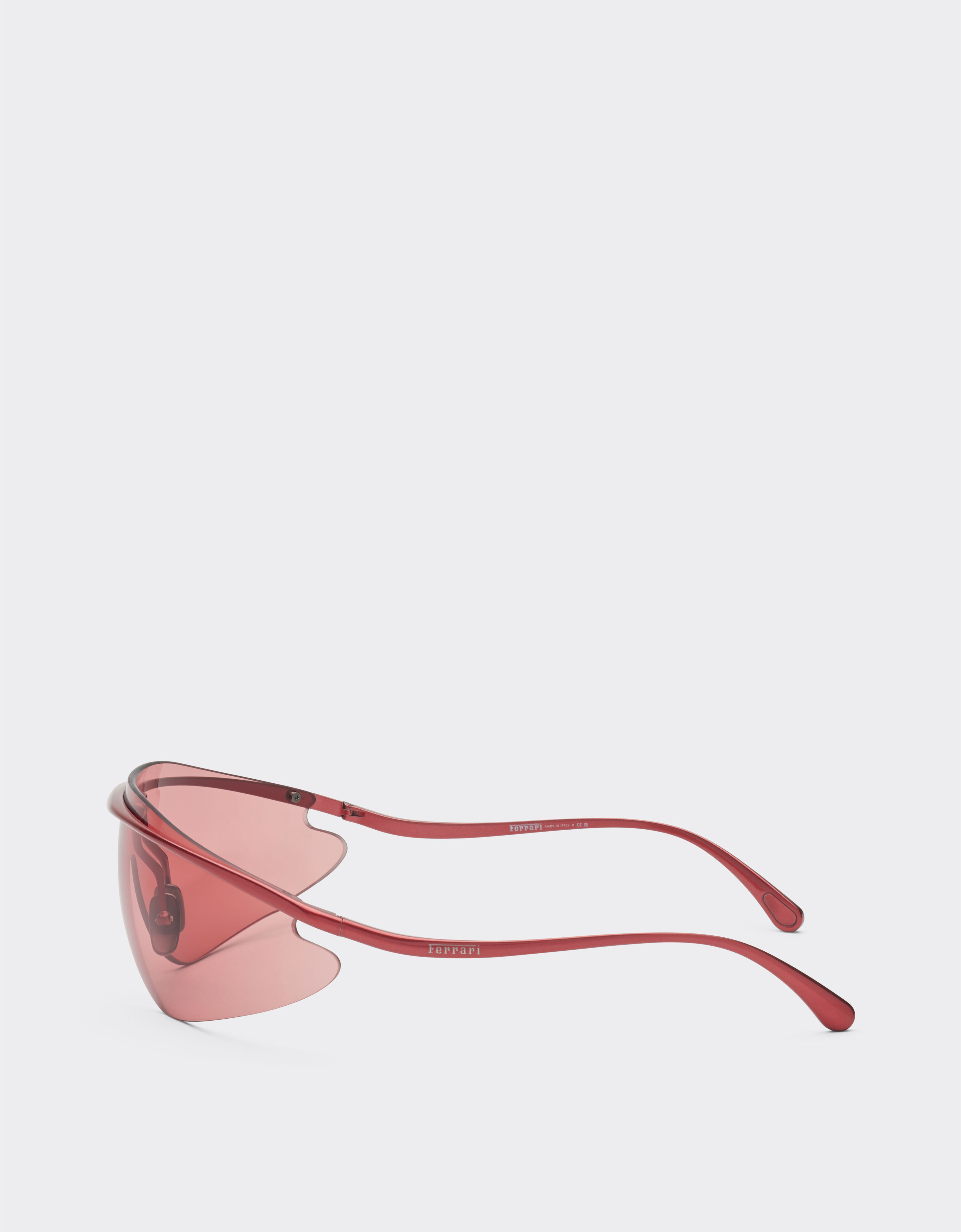Ferrari Lunettes de soleil Ferrari en métal rouge avec monture rouge Rouge F1529f