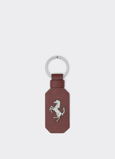 Ferrari Llavero de cuero con caballo rampante Espresso 49222f