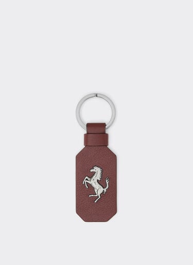 Llavero de cuero con caballo rampante Ferrari Llavero de cuero con caballo rampante Espresso 49222f