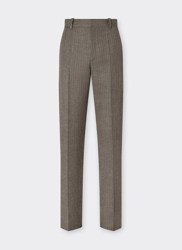 Ferrari Trousers in mélange wool twill Anthracite 49809f