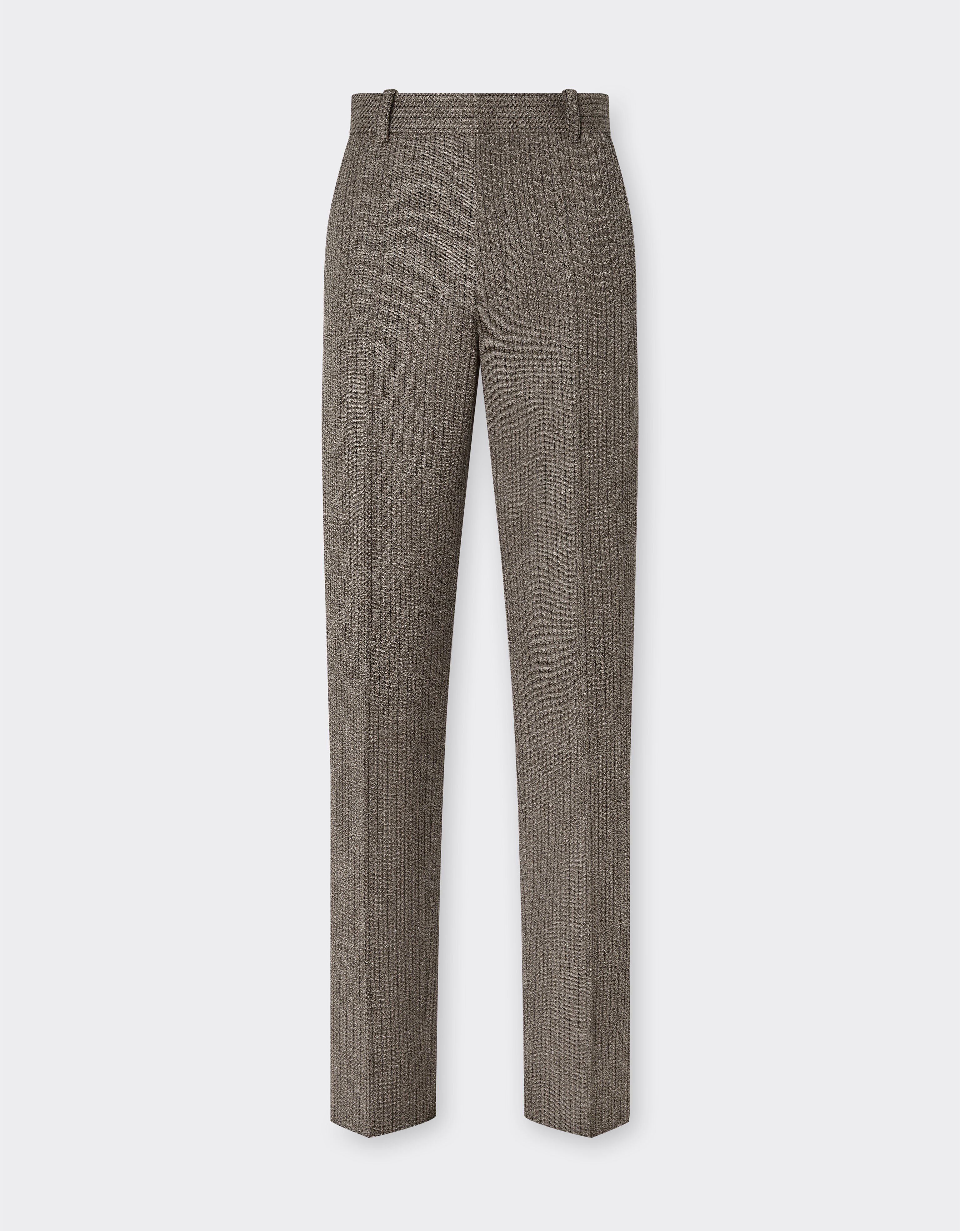 Ferrari Trousers in mélange wool twill Anthracite 49809f