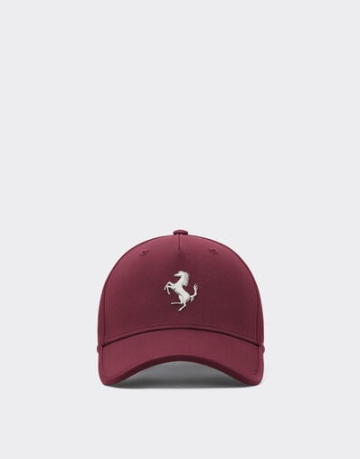 Ferrari Baseball cap with metal prancing horse Mahogany 20815f
