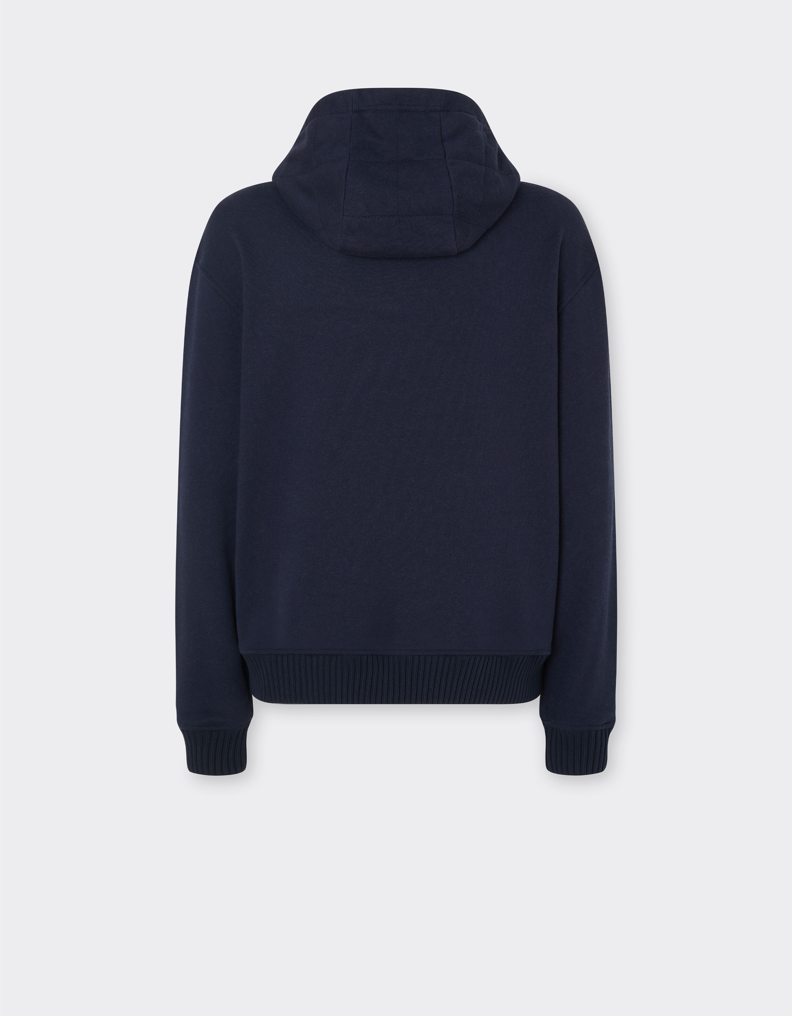 Cotton and cashmere hoodie Ferrari Cotton and cashmere hoodie Ultramarine 49940f