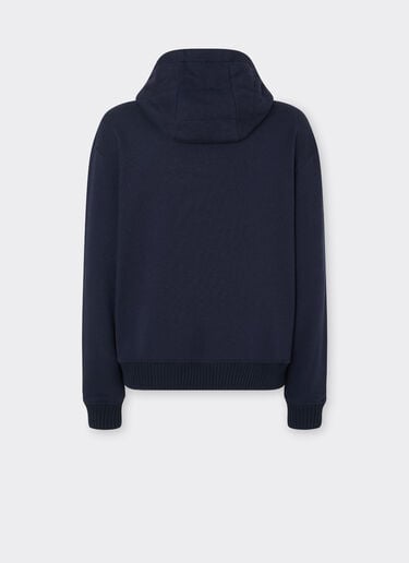Cotton and cashmere hoodie Ferrari Cotton and cashmere hoodie Ultramarine 49940f