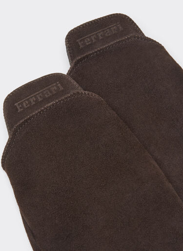 Fingerless suede gloves Ferrari Fingerless suede gloves Marrone Scuro 51069f