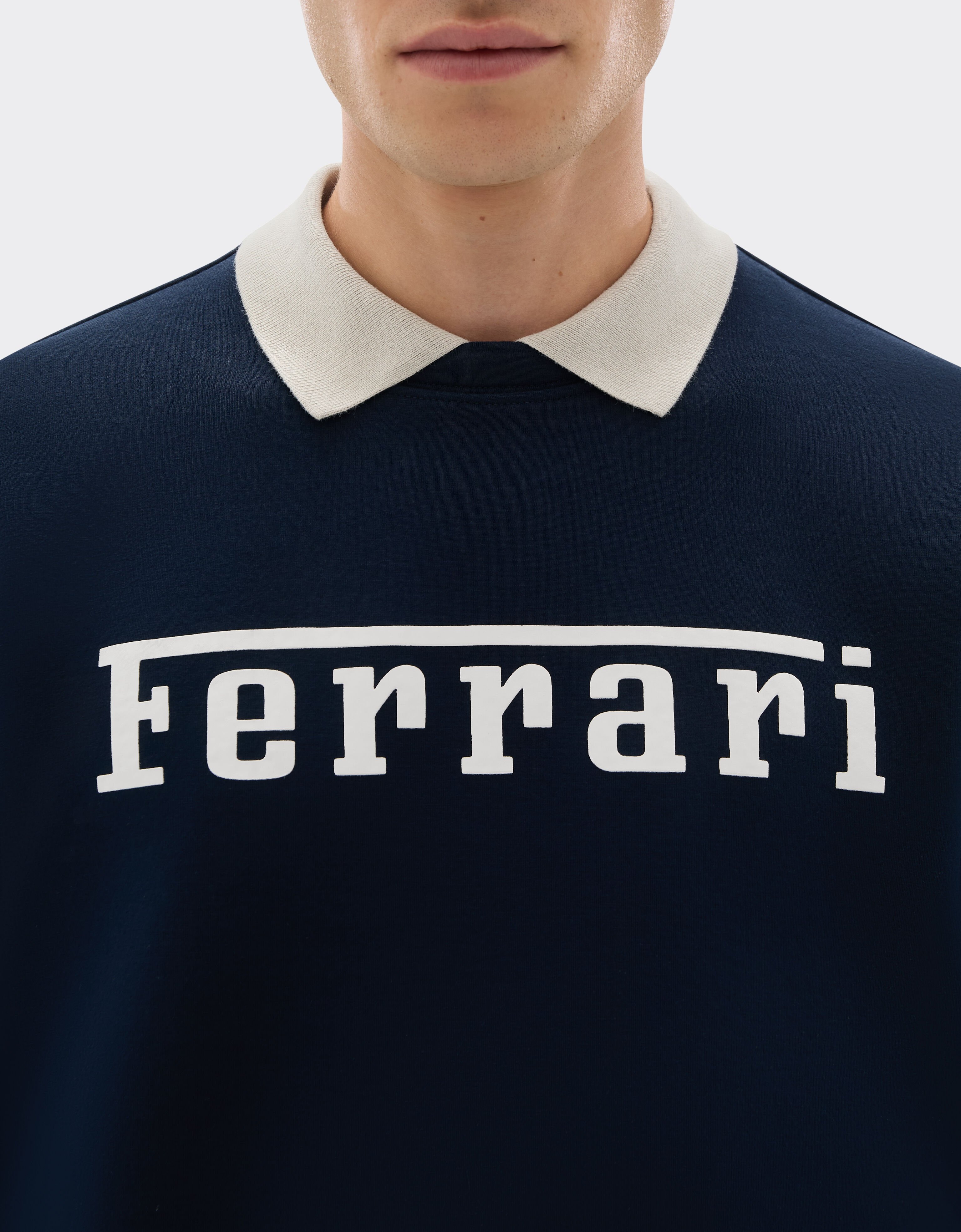 Ferrari Scuba sweatshirt with Ferrari logo Navy 20518f