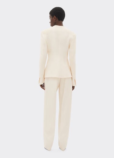 Ferrari Shantung silk trousers Avorio 51026f