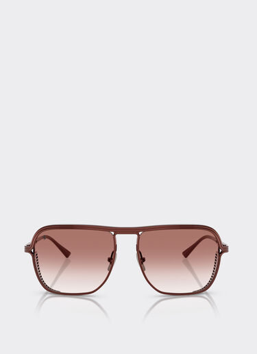 Ferrari Lunettes de soleil Ferrari en titane bordeaux avec verres dégradés bordeaux Bordeaux F1527f