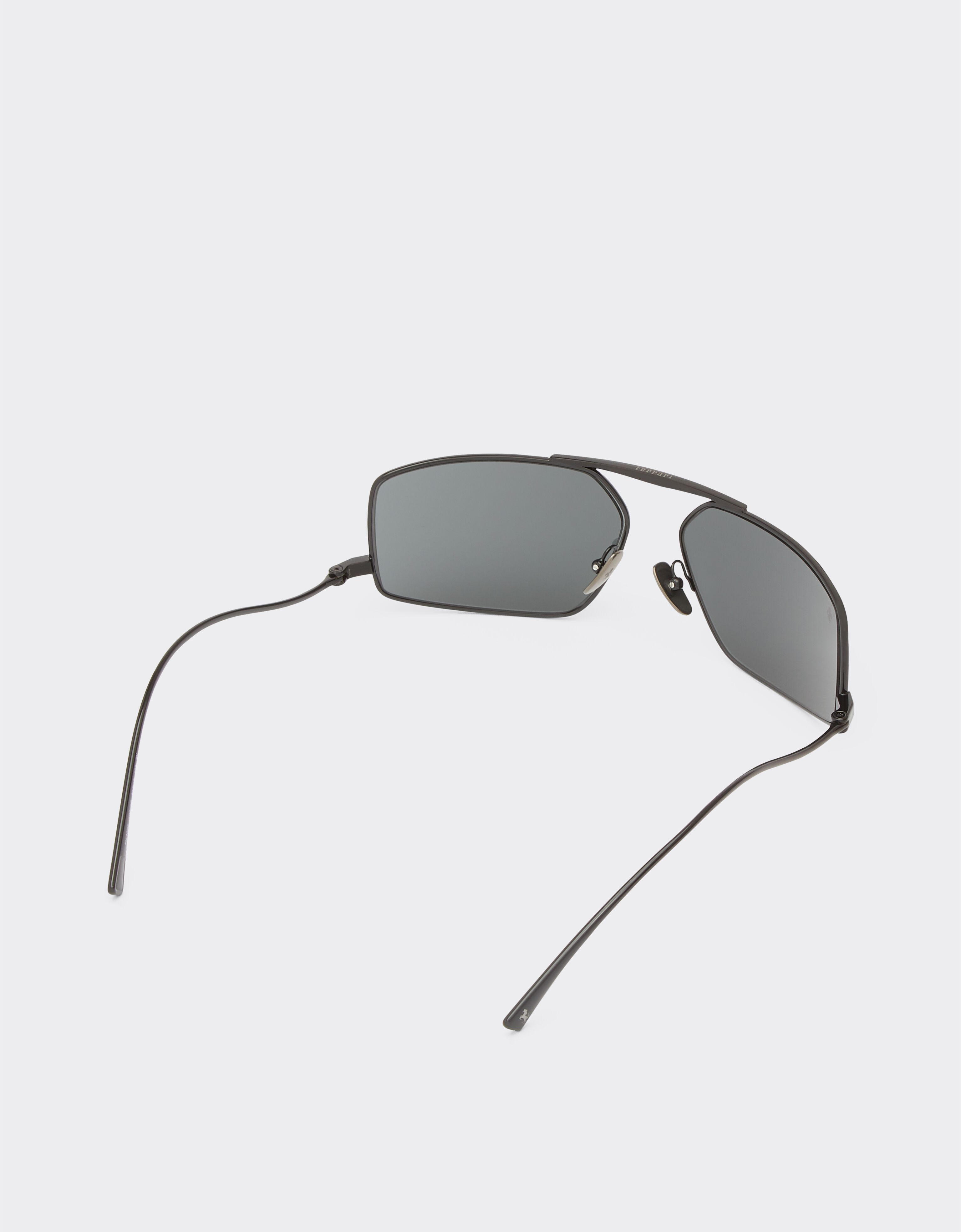 Ferrari Ferrari sunglasses in black metal with grey lenses Black F1211f
