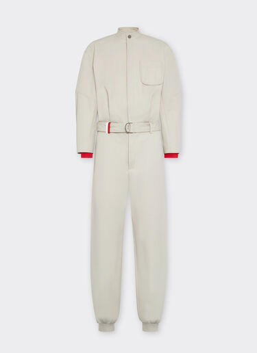 Ferrari Ferrari x Charles Leclerc cotton jumpsuit Ecru 22258f