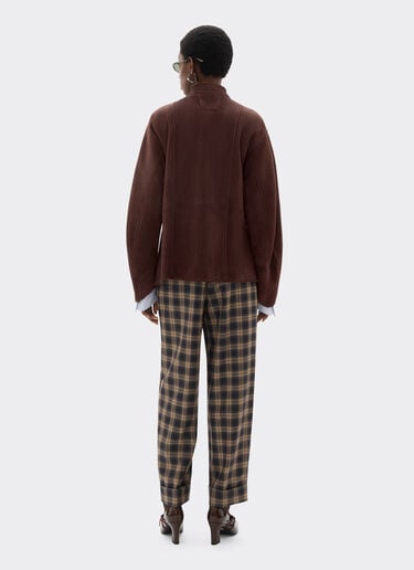 Shearling caban with 7X7 check pattern Ferrari Shearling caban with 7X7 check pattern Espresso 22582f