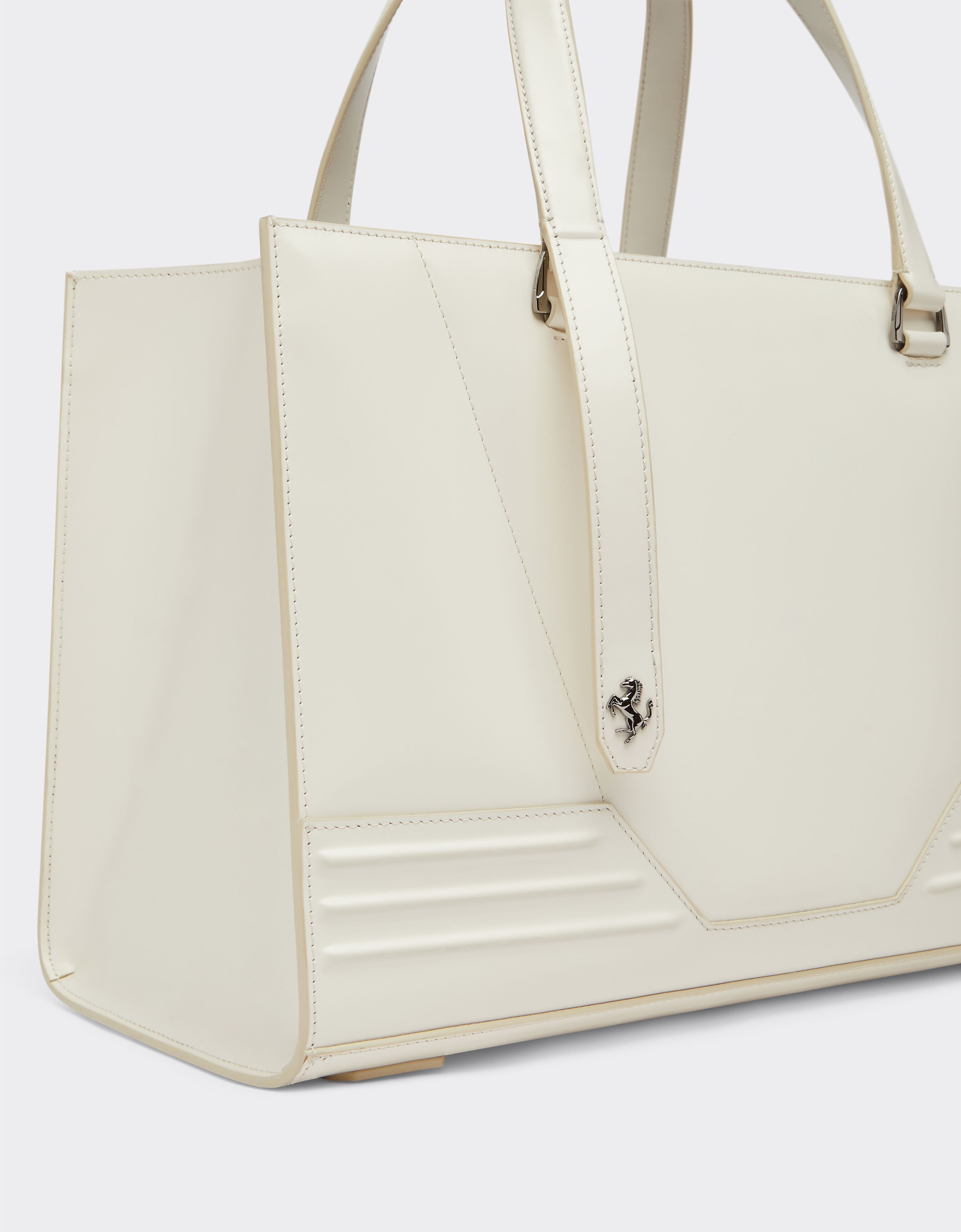 Ferrari Ferrari GT brushed leather tote bag Ivory 21366f