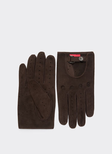 Ferrari Gants de conduite en daim Espresso 22709f