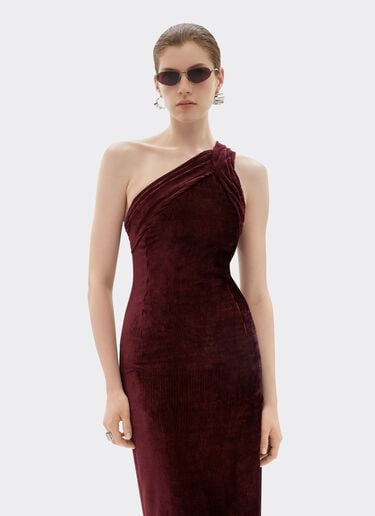 Shiny corduroy dress Ferrari Shiny corduroy dress Mahogany 22644f