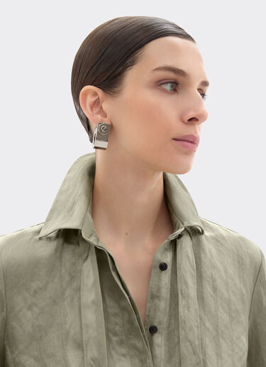 Jacquard dress with striped pattern Ferrari Jacquard dress with striped pattern Khaki Green 50353f