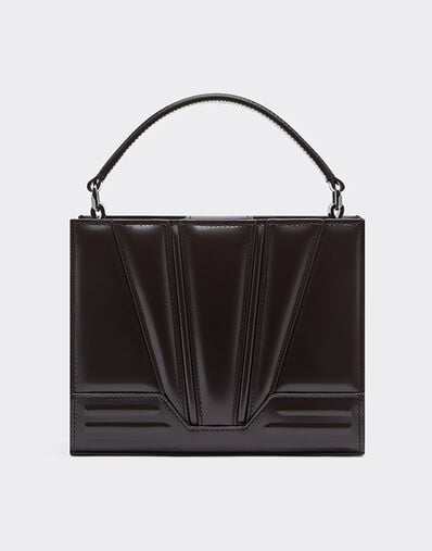 Ferrari Ferrari GT micro brushed leather tote bag Dark Brown 21463f