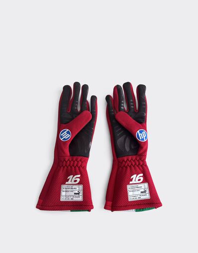 Ferrari Leclerc Replica Racing Gloves for the 2026 Monaco Grand Prix Rosso LA0GL1083EXT0001f